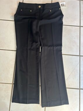 Women's Black Wide-Leg Dress Pants - Elegant Everyday Trousers